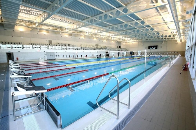 SCAPE Northern Ireland South Lake Leisure Centre 50m swimming pool public viewing area min